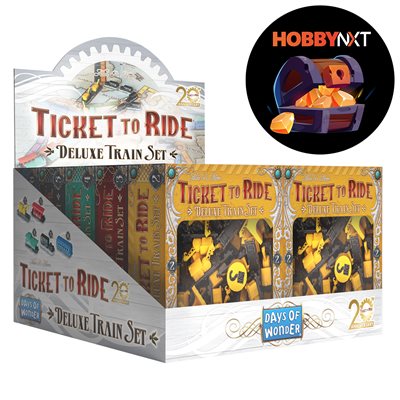 TICKET TO RIDE - 20TH ANNIVERSARY - DELUXE TRAIN SET DISPLAY (10 UN.)(ML)