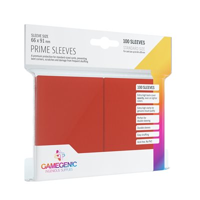 PRIME SLEEVES RED (10 PACKS)