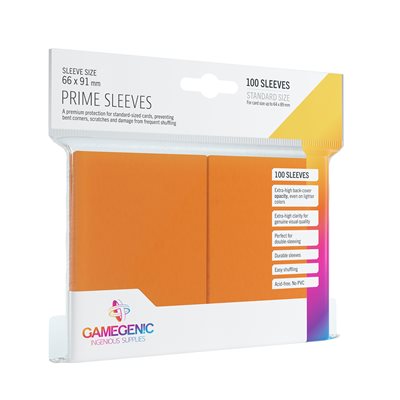 PRIME SLEEVES ORANGE (10 PACKS)