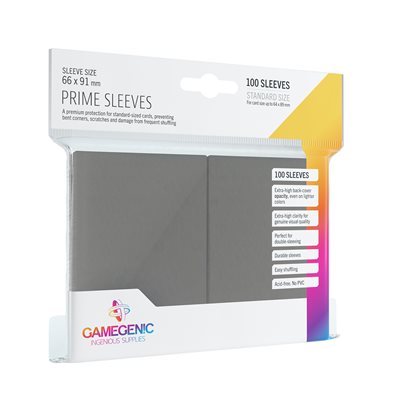 PRIME SLEEVES GRAY (10 PACKS)