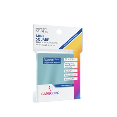 PRIME MINI SQUARE-SIZED SLEEVES 53 X 53 MM (16 PACKS)